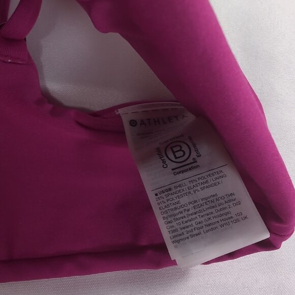 Athleta Bikini Bathing Suit Swim Set Swimsuit Pink M Medium Electric Fuschia - Picture 6 of 13